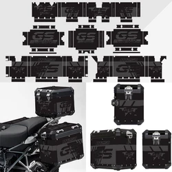 Motocicleta Caixa de Alumínio Pannier Case, Adesivos para BMW R1250GS Aventura Triplo Preto R1200GS ADV GSA 2019 2020 2021 2022 2023