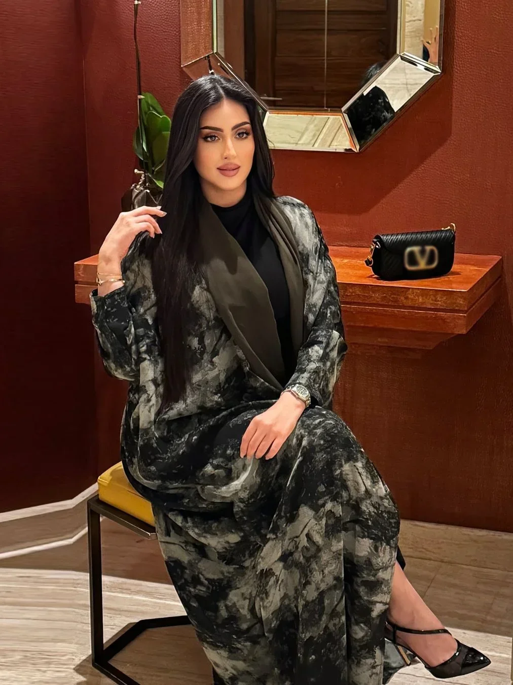 

Ид мусульманский принт Абая для женщин Джалабия Рамадан халат платье 2026 Рамадан кафтан вечерние длинные платья Vestido Кардиган Ларго