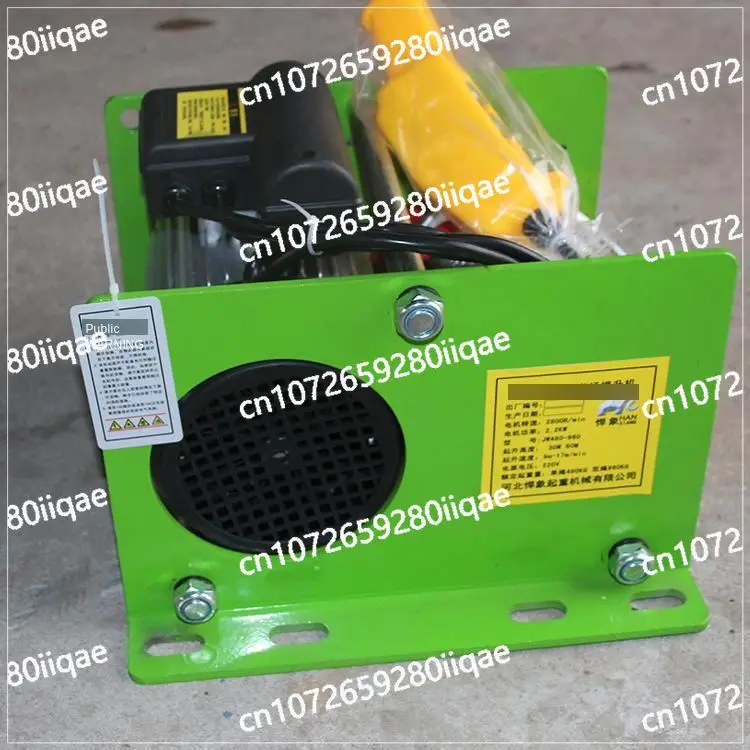 سلك حبل رافعة كهربائية 220 فولت ونش كهربائي صغير 400 - 1000 كجم 30 - 100 م #2