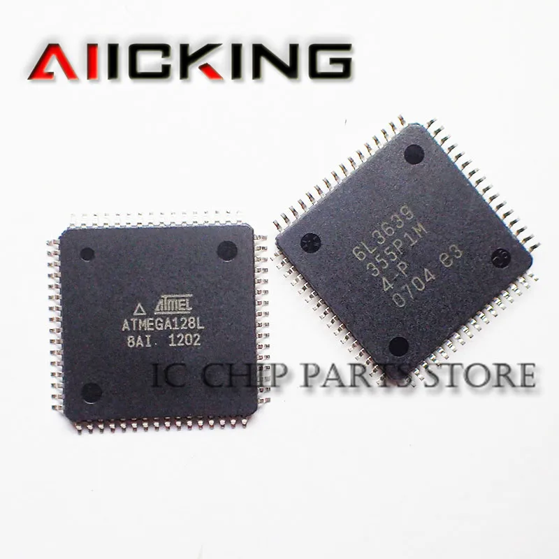 ATMEGA128L-8AI 5pcs/lot ,QFP-64 MCU 8Bit ATmega AVR RISC 128KB Flash 3.3V/5V 64Pin TQFP ,Original IC Chip ,In Stock