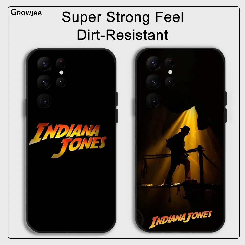 Movie I-Indiana J-Jones Phone Case For Samsung Galaxy S25 S24 S22 S23 Ultra S21 S20 Plus 5G Protective Silicone Funda