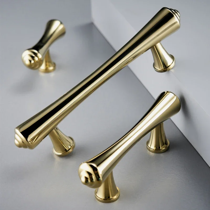 

Pvd Gold/ Door Handles And Knobs Brass Drawer Pulls Vintage Kitchen Cabinet Handles And Black Furniture Handles Hardware