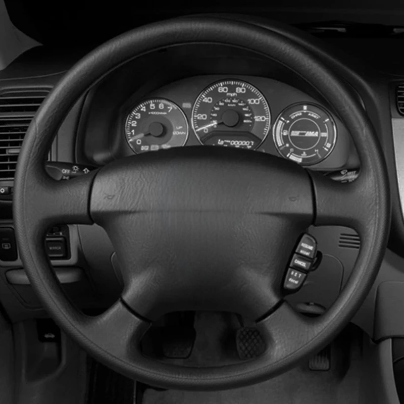 Steering Wheel Cover Black Artificial Leather Car Steering Wheel Covers For Honda Civic 2000-2005 Civic Hybrid 2003 Stream 2001