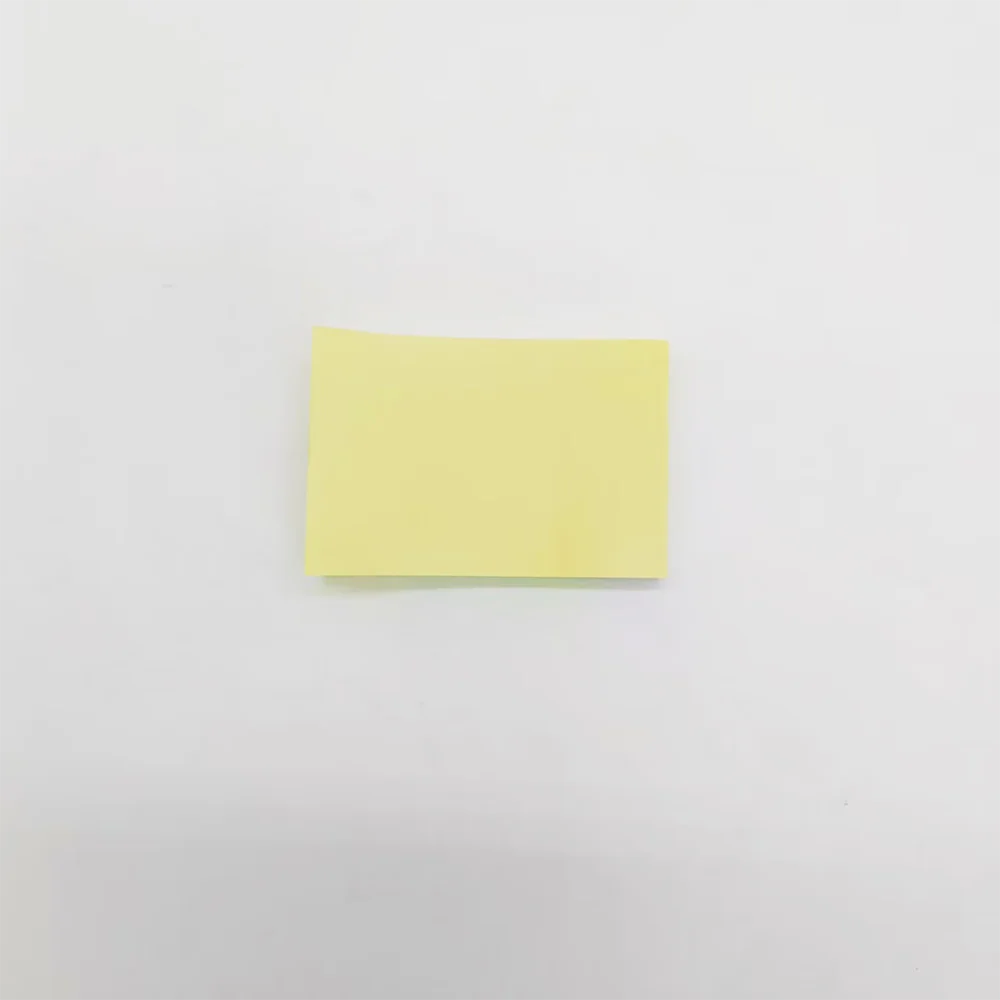 100 ورقة 76*51 مم ورق مذكرة للملاحظات اللاصقة مع التصاق قوي، وسادات ملاحظات ذاتية اللصق للطلاب، مقاس S قابل للكتابة يدويًا
