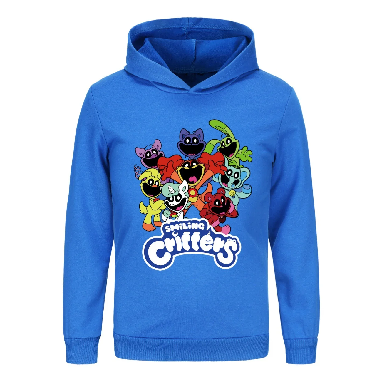 Smiling Critters Catnap Kids Hoodie Sweatshirt Toddler Boy Girl Spring Hooded Pullover Cartoon Printed Long Sleeve Shirt Clothes