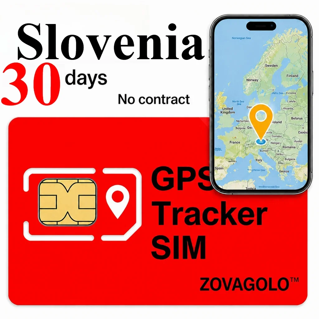 Slovenia Special GPS Tracker SIM 30Days 30MB No Long‑term Commitment Real‑time Position for Kids Elder Stable Signal