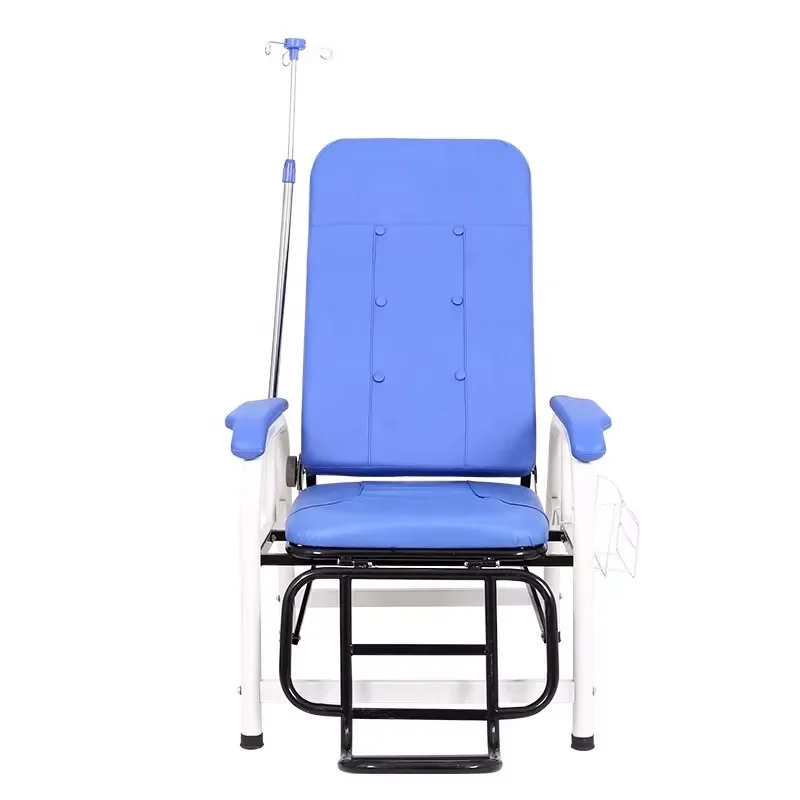 Half-Lying Infusion Portable Recliner Chair Bed Adjustable IV Equipment Furniture