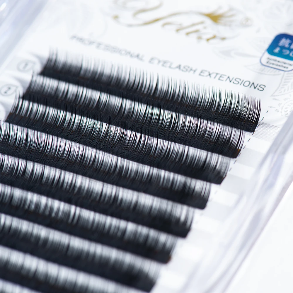 Yelix Lower Lashes 5-7mm Mix Soft Individual Bottom Eyelashes Extension B Curl Natural Short Professional Salon Use Makeup Tools