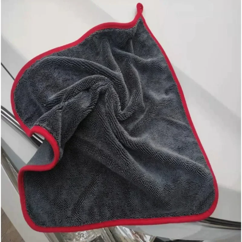 500GSM Car Towel Extra Large Microfiber Drying Towel - Ultra Absorbent Thickened Technology with Twist Ring Design