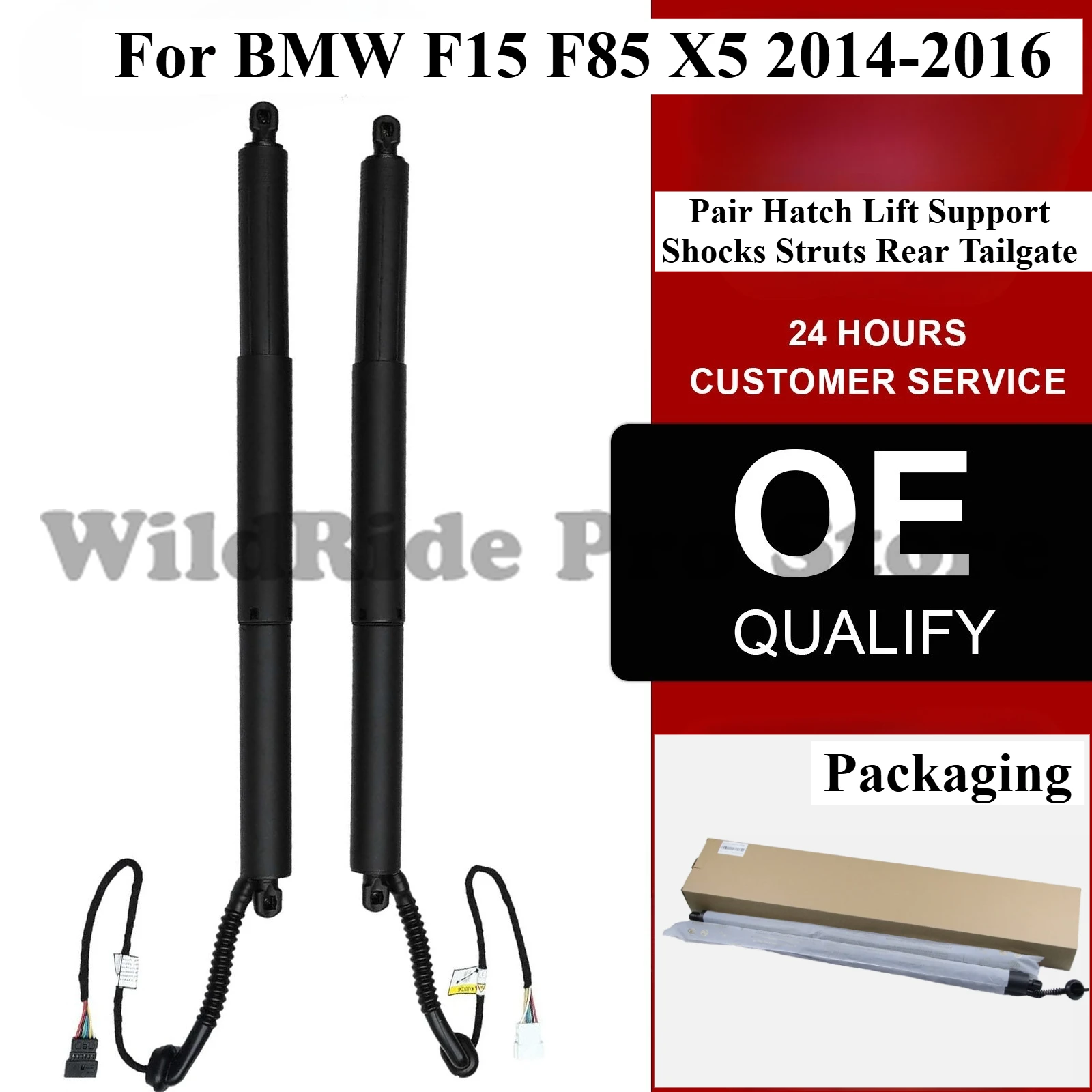 

Pair L&R Hatch Lift Support Shocks Struts Rear Tailgate for BMW F15 F85 X5 2014-2016