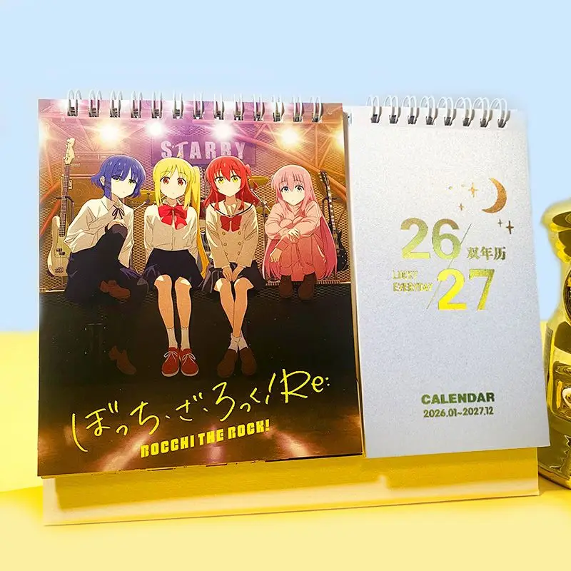 

Bocchi the Rock! 2026-2027 Biennial Desk Calendar Anime Calendar Tabletop Decoration