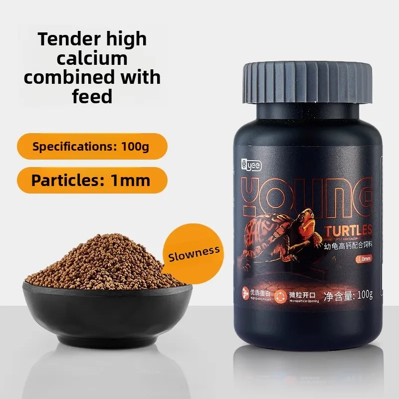 

Yee Baby Turtle Food Formula Starter Micro Pellets Hatchlings Juvenile Turtles Diet Red-Eared Sliders Aquatic Species