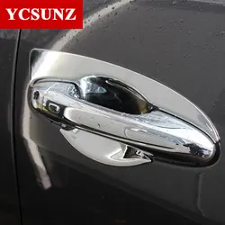 ABS Door Handle Insert Cover For Toyota Fortuner Hilux Sw4 2016 2017 2018 2019 2020 2021 2022 Car Accessories