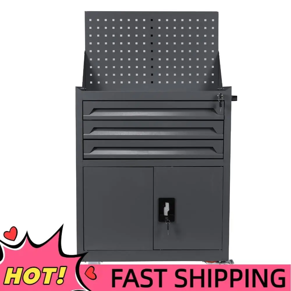 

Мобильный инструментальный шкаф с ящиками, тележка для хранения инструментов, для автосервиса, мастерской, склада, гаража