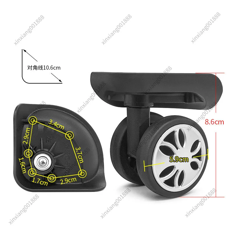 For Chief Officer Luggage Wheel Replacement C16 Universal Wheel Trolley Suitcase Spare Parts Travel Bag Caster Repair