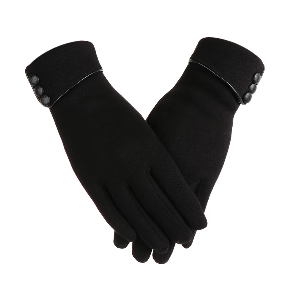 

Graceful Thicken Windproof Driving Mittens Skiing Gloves Plus Velvet Touch Screen Gloves
