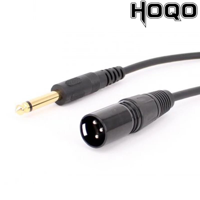 

Hoqo XLR 3 Pin Plug To 6.35mm (1/4") Male Mono Jack Plug Cable High Quality Microphone Cord,XLR 3Pin Jack To 1/4 Inch TS Male