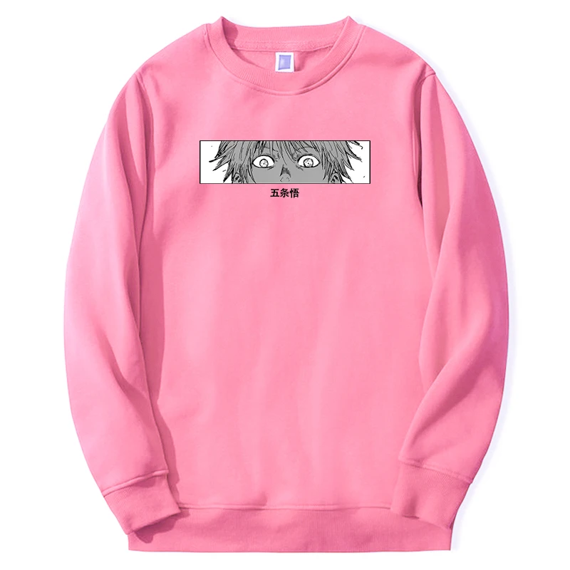 Jujutsu Kaisen Sweatshirt For Adult Unisex Gojo Satoru Graphic Hoodie Fashion New Pink Pullovers Harajuku Anime Streetwear