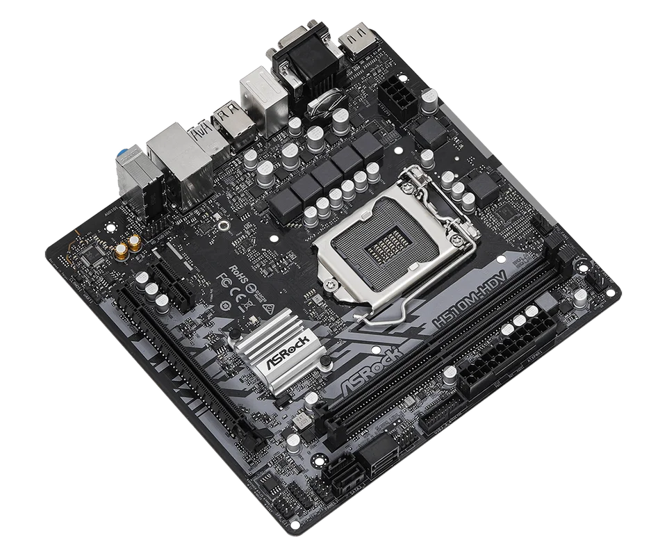 ASRock H510M-HDV Motherboard Intel H510 LGA 1200 DDR4 support i7