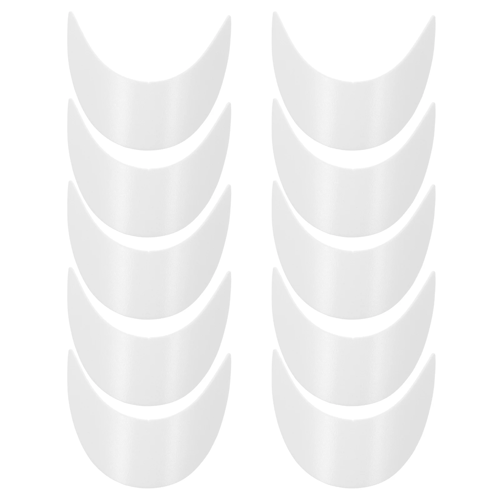 

10pcs s Plastic Hat Brim 15.4x5.2cm White Bent Shape Visor Insert Liner Accessories for Baseball Cap Shaper Support