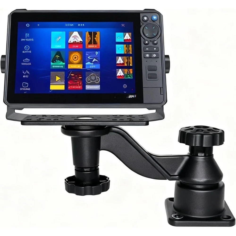 

Kayak Fish Finder Mount, 8.74" Long Arm Aluminum Fish Finder Swing Mount Boat Marine Electronics Mounts Compatible with Garmin L