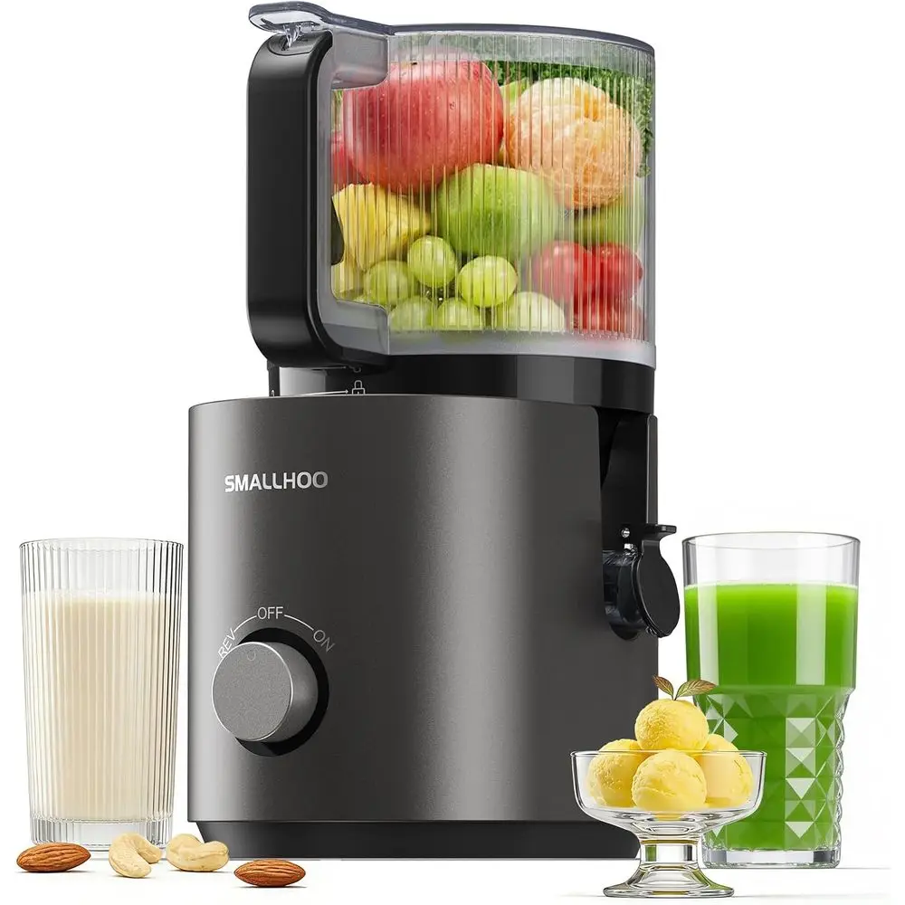 

3-in-1 Juicer hines, Cold PrJuicer 7“ Large Chute & 120oz – or Whole Vegetables & ruits, High Juice Yield | Nut Milk | Natural S