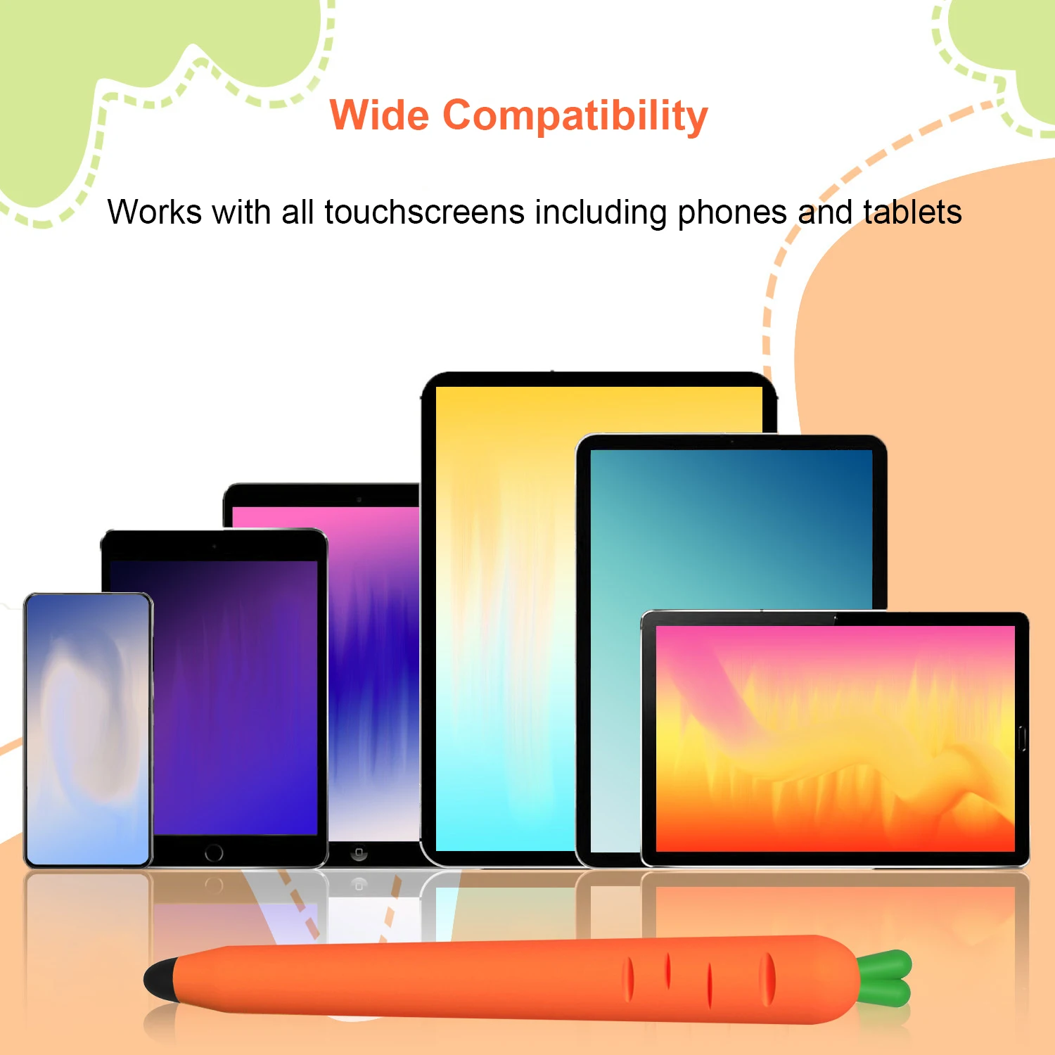Rounded tip  Universal Touch Screen Pen for huawei for xiaomi For iPad for Android Tablet PC Drawing Stylus Capacitive