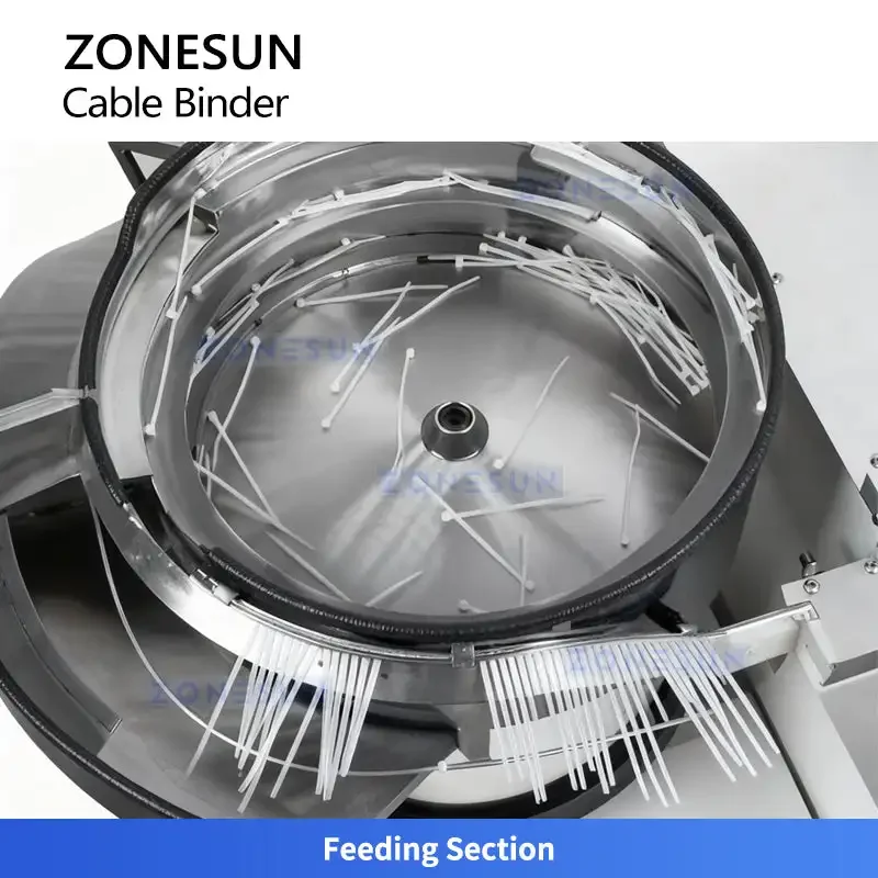 ZONESUN ZS-WTKZ4 Automatic Nylon Cable Tie Binding Machine Wire Strapping Tool Electric Zip Tie Machine Cord Packaging Equipment