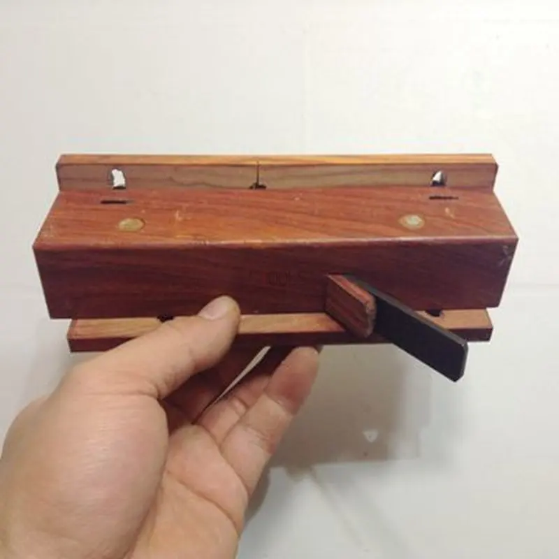 L-shape Mão Plaina Side Woodworking Ferramentas Corte com Fenda Linha Única Mão Plano Madeira Ferramenta de Carpintaria Aparar Planos Manuais