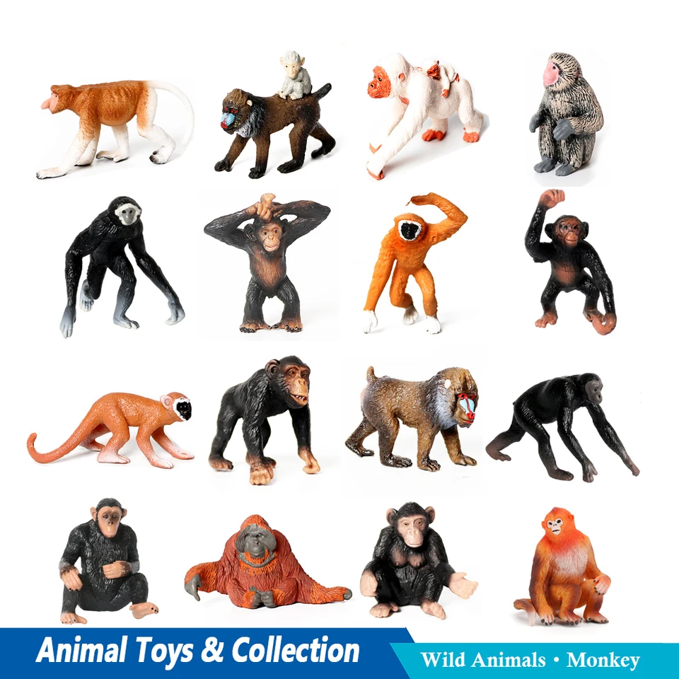 Chimpanzee Animal Figurine 1/100 PVC Action Figure
