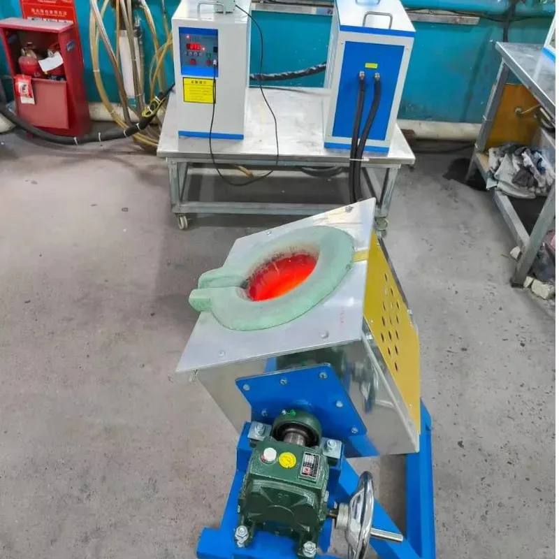 

New Mont PLC Controlled Mini Induction Furnace 10Kg/Custom - 380V High Efficiency Aluminium Melter установка ТВЧ