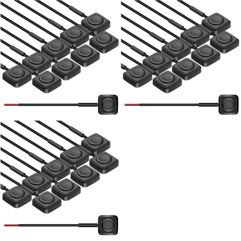 

AB41-30Pcs Rocker Switches, Momentary Push Button Switch Surface-Mount On/Off Horn Buttons For 12V/24V Industrial Control