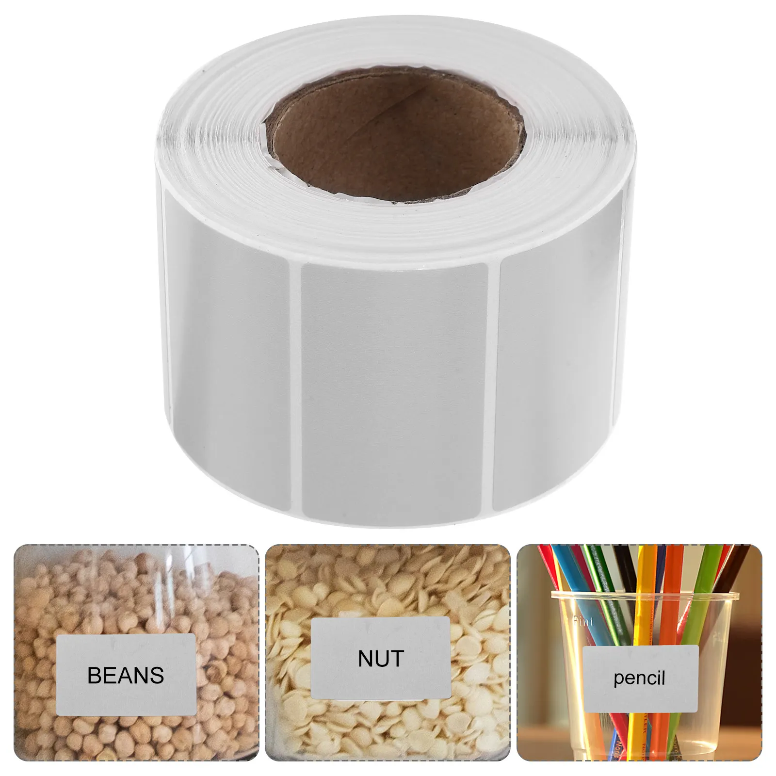 

1 Roll Color Thermal Label Paper Self Adhesive Rectangular Stickers for Home Office School DIY Labeling Projects Thermal Labels