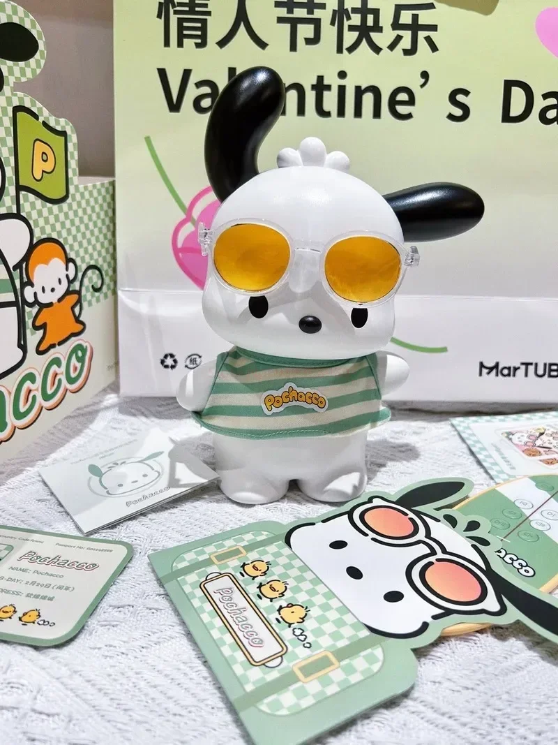 Sanurgente Pochacco-Haut-parleur Bluetooth avec figurine d'anime, chargement de bureau, petit haut-parleur, jouets de haute qualité, cadeaux d'anniversaire pour enfants