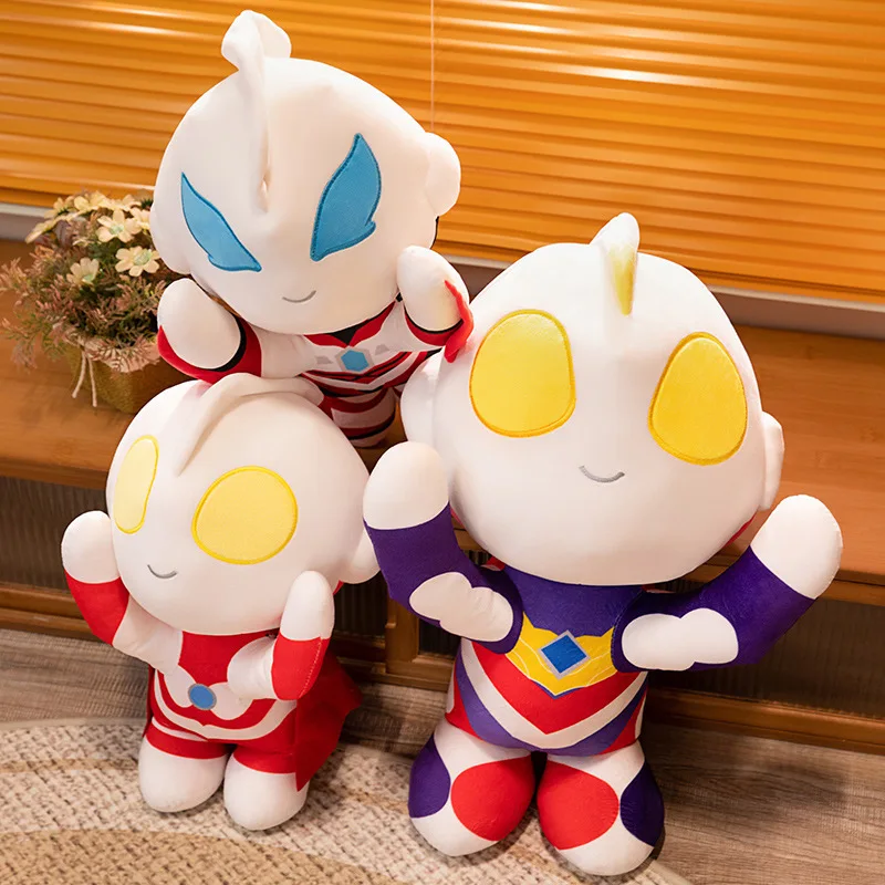 45cm Ultraman Plush Doll, Pillow, Pillow, Plush Toy, Boy Gift, Sleeping Doll, Doll Room Decoration, Baby Soothing Toy