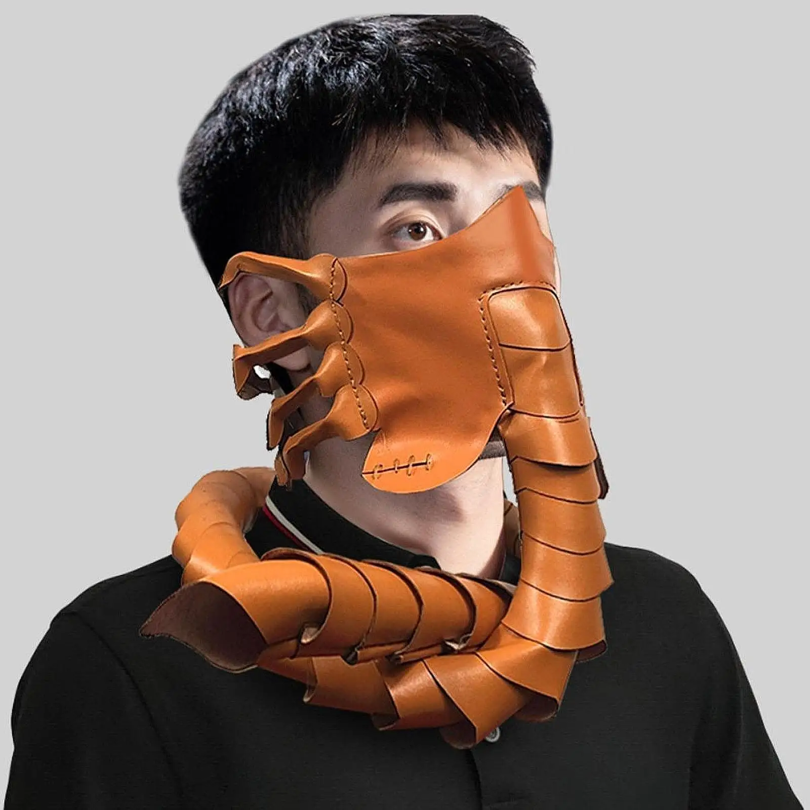 Gruselige Gesichtsmaske, Halloween-Kostüm-Requisiten, Skorpion-Maske für Erwachsene, Männer, Frauen, Teenager