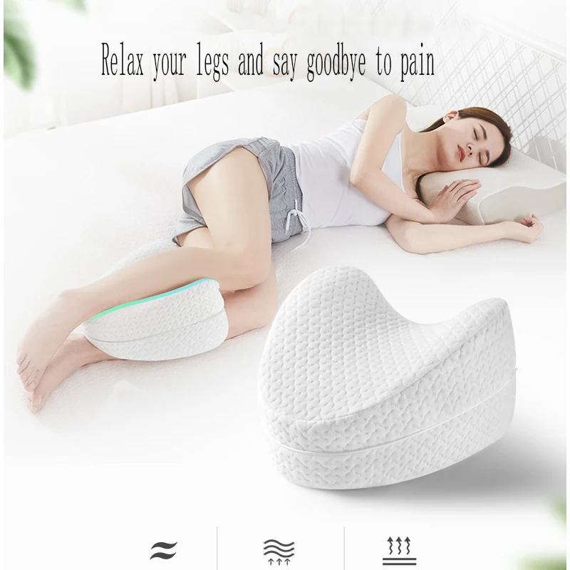 Leg Pillow Back Hip Body Joint Pain Relief Thigh Leg Cushion Bedding Sleep Orthopedic Sciatica Memory Foam Pillow