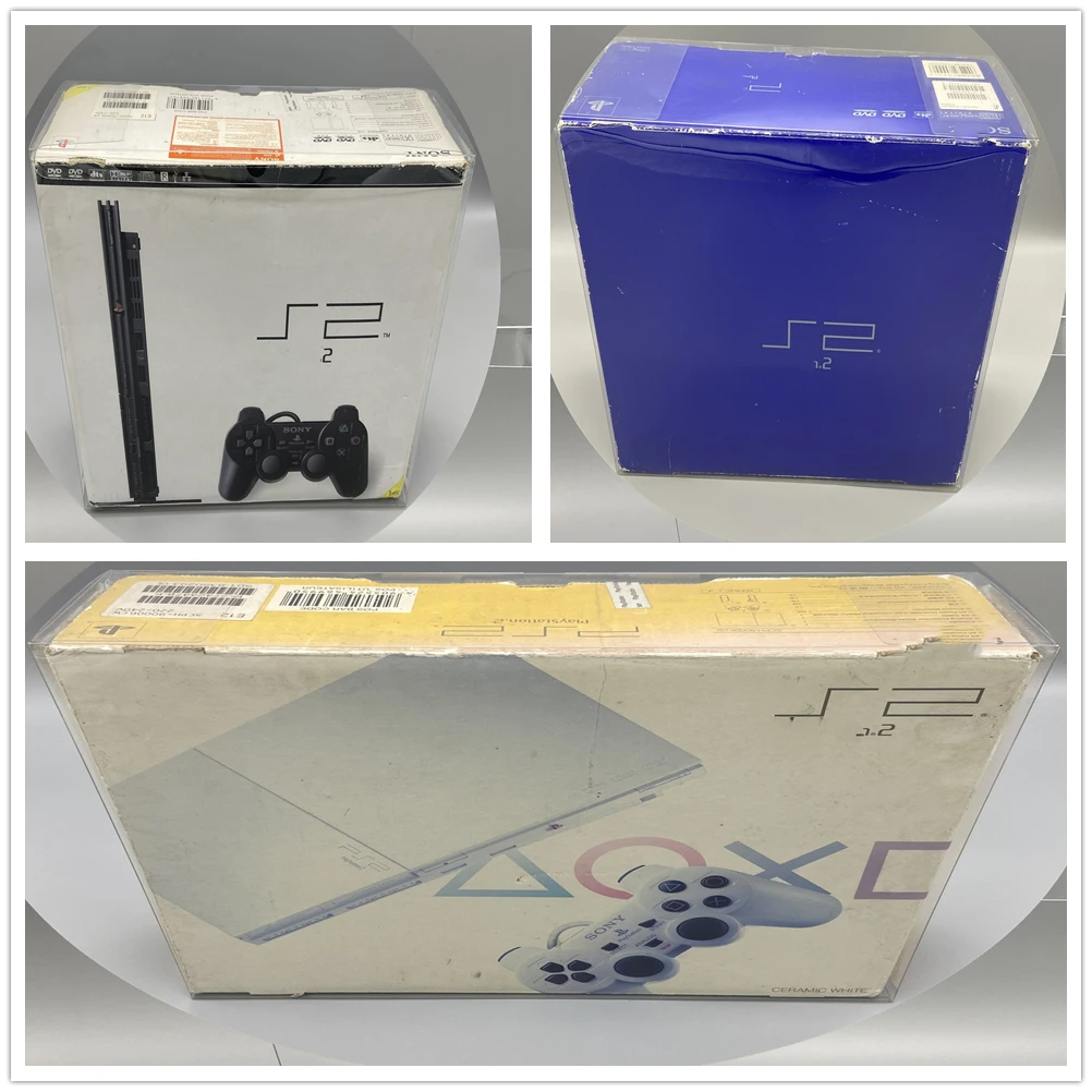 Collection Display Box For PS2/10000/70006/90000/Sony PlayStation 2 Game Storage Transparent Boxes TEP Shell Clear Collect Case