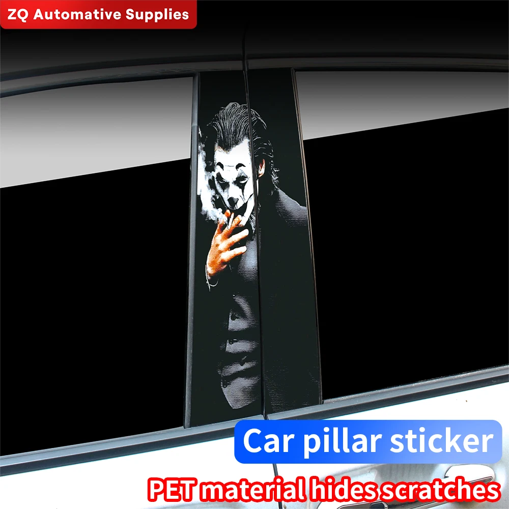 Joker Auto Aufkleber lustige DIY Auto B-Säule wasserdichte Sonnencreme Dekoration Abdeckung Kratzer Vinyl Aufkleber Autozubehör