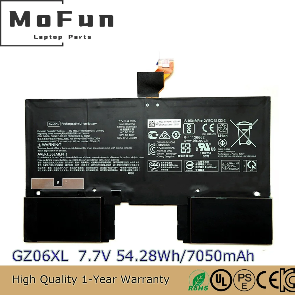 

Оригинальный аккумулятор для ноутбука GZ06XL 7,7 В 54,28 Втч для HP Spectre Folio 13-AK0000SA 13-ak 13-ak000 HSTNN-IB8J TPN-C137