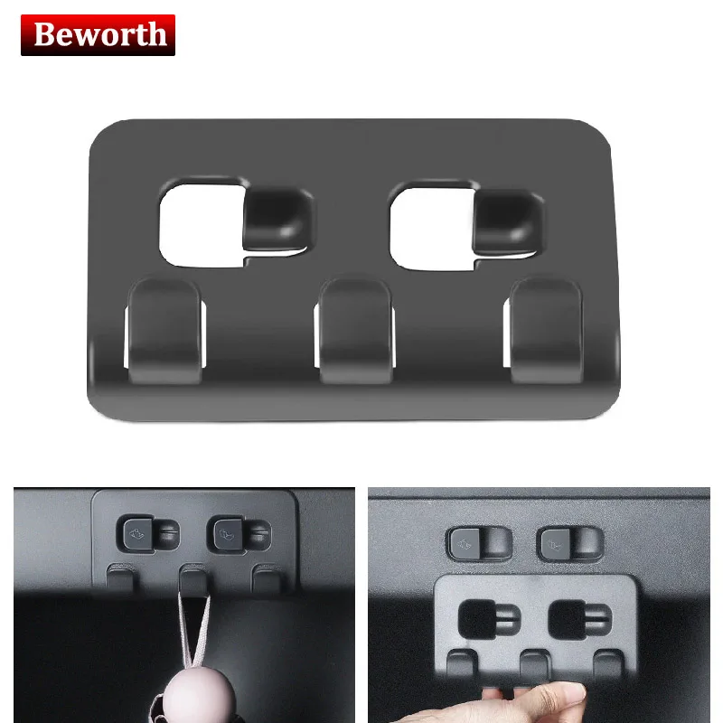 

ModelY Updated Rear Trunk Hook For Tesla Model Y 2023 Storage Holder Hook for Luggage Bag Umbrella Hanger Interior Accessories