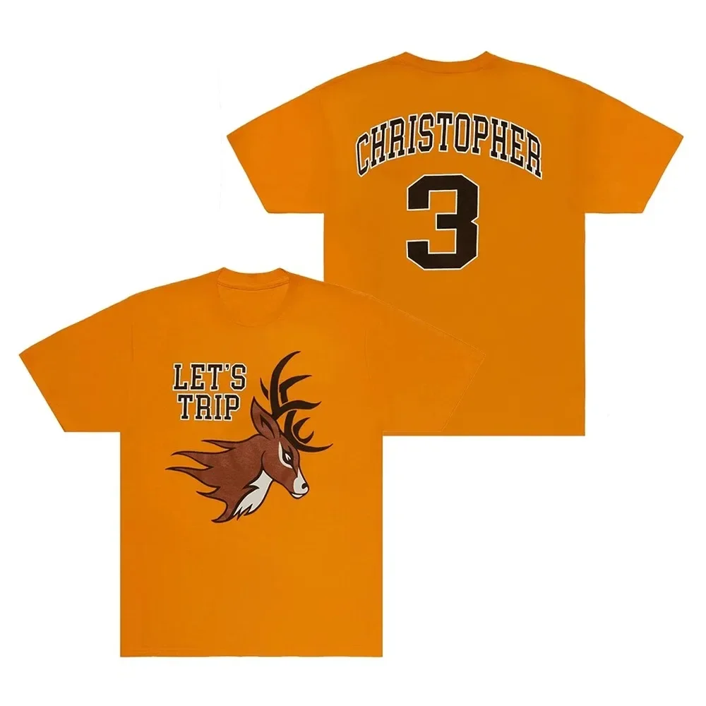 

Trendy Double-sided Printed Pattern Pure Cotton Round Neck T-shirt Fashionable Short-sleeved Round Neck Street Trendy Top Unisex