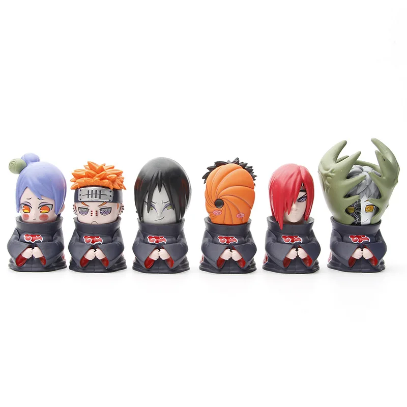 1pc Random Color NARUTO Action Figures: Mystery Color Palms Akatsuki Model for Car Desk Decoration Toys