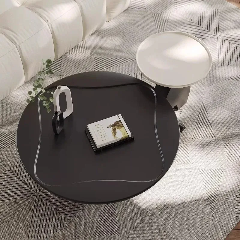 

Итальянский минималистичный геометрический журнальный столик-комбинация, круглый, в стиле дофамин-арт, креативный, для гостиной, домашний, в стиле легкой роскоши