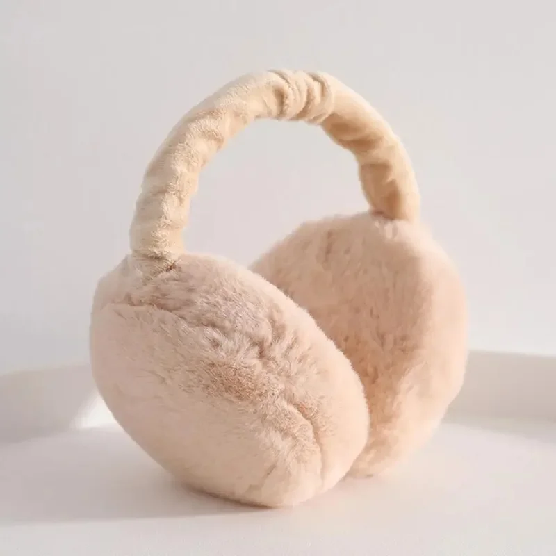 1/2Pcs 귀마개 따뜻한 유지 피부 친화적 인 가짜 토끼 귀 덮개 모피 회전 조절 가능한 경량 보푸라기없는 빨 귀 플랩