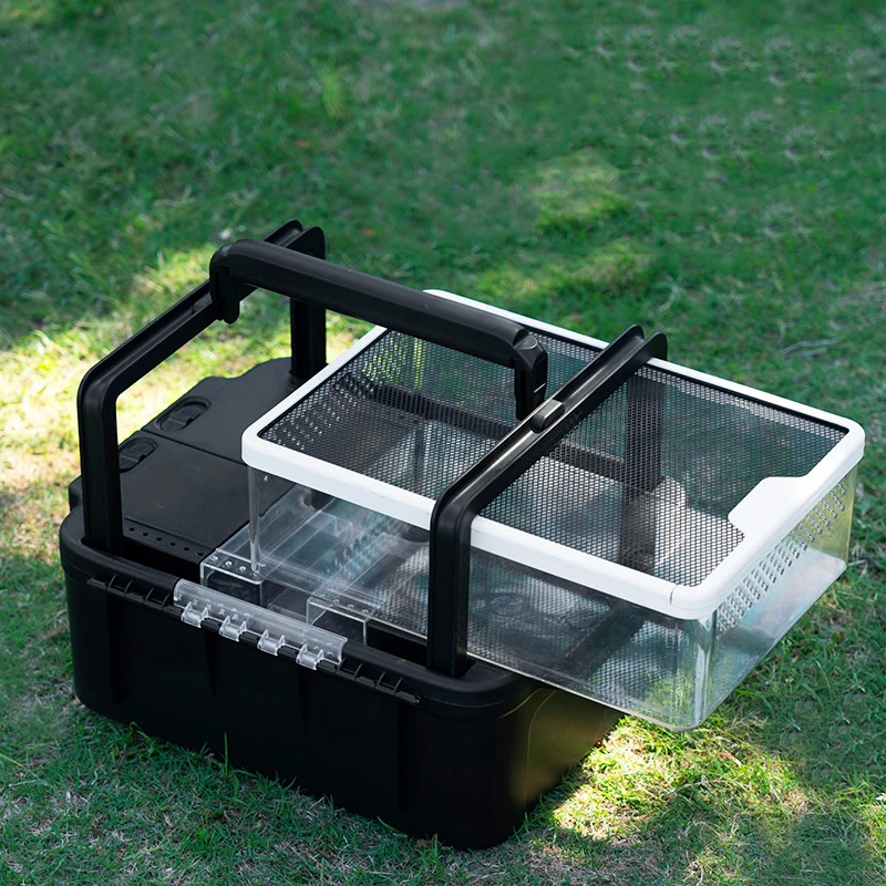 Anti-escape Snake Cage Terrarium Insect Collection Box for Reptiles Outdoor Use