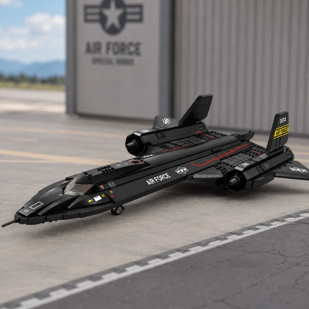 MOC SR71 Blackbird Technical 1775pcs Building Blocks, Fine Detail DIY Assembly Model, Aviation Enthusiast Gift