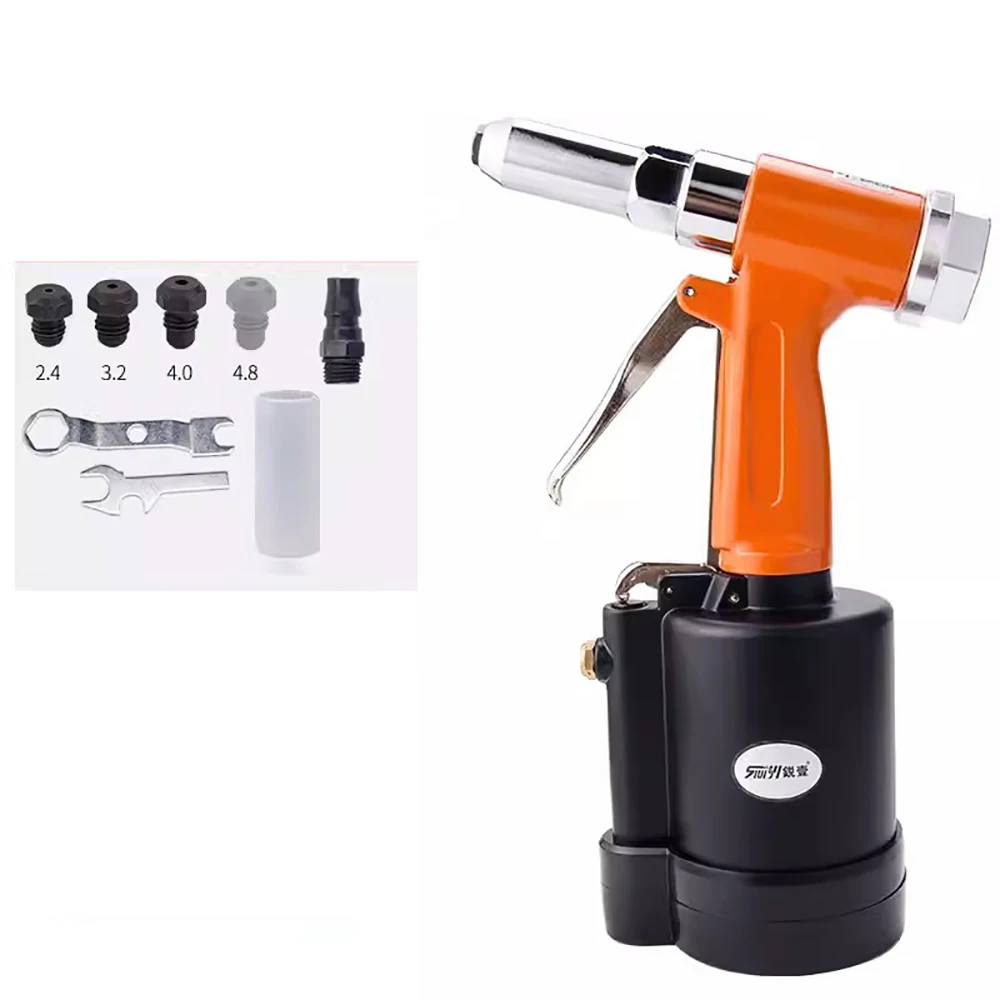 

R-5548 Pneumatic Rivet Gun Rivet Pulling Gun Three-jaw Air Riveter Heavy Duty Industrial Nail Riveting Tool 2.4/3.2/4.0/5.0MM