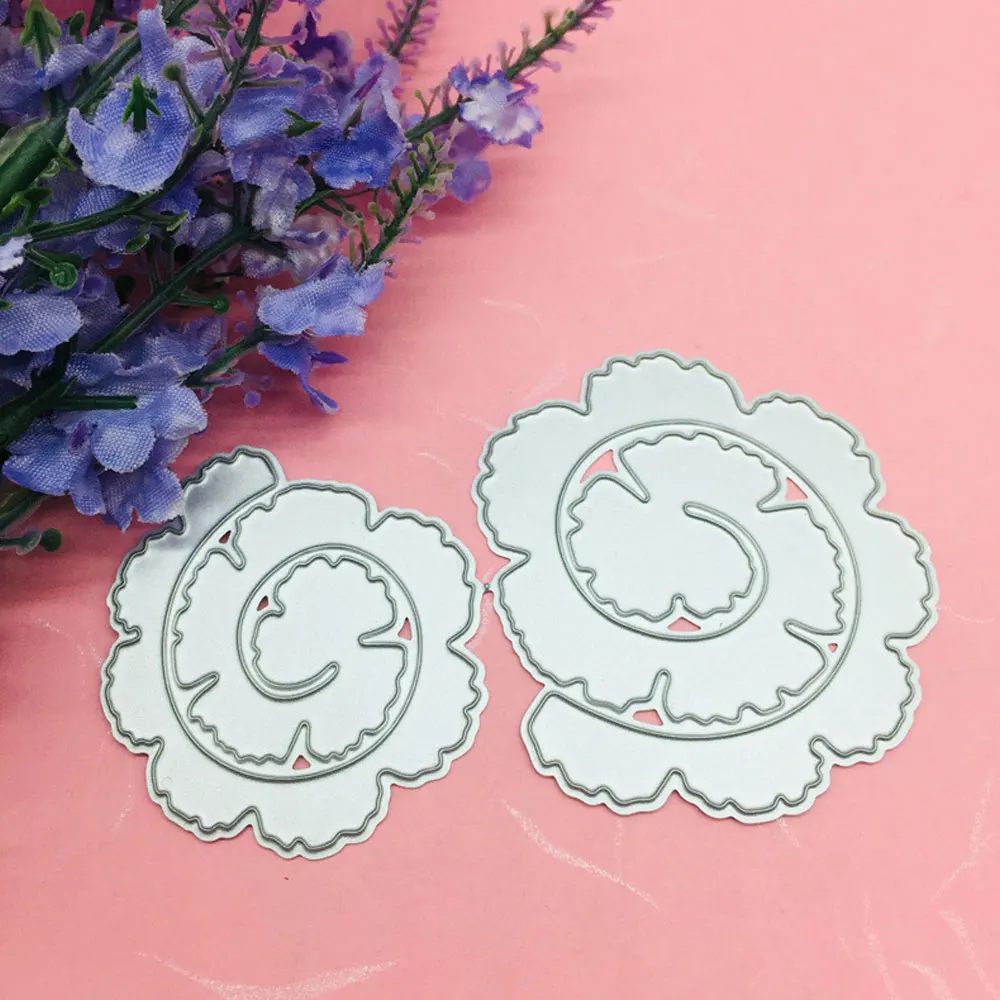 

1Pc Spiral Decoration Templates Flower Metal Cutting Dies Stencil Scrapbooking Album Paper Cards Decorative Craft Embossing Die