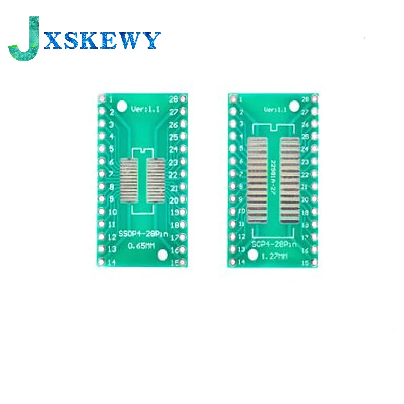 10PCS TSSOP28 SSOP28 SOP28 to DIP28 Transfer Board DIP Pin Board Pitch Adapter